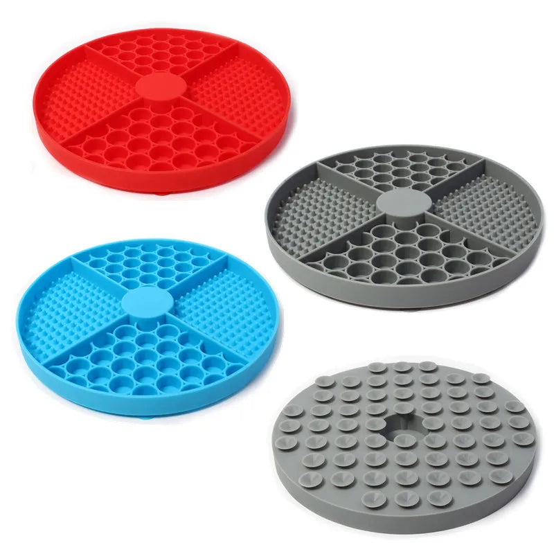 Silicone Lick Mat with Suction Cups – Calming Slow Feeder