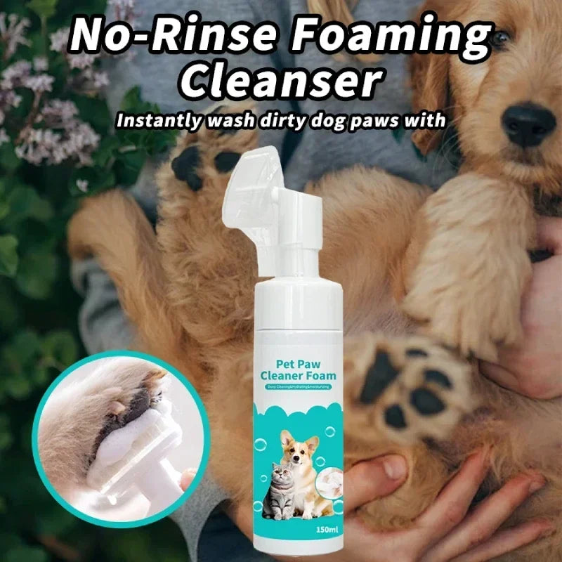 150 Ml Pet Paw Cleaning Foam – Gentle & Easy Clean