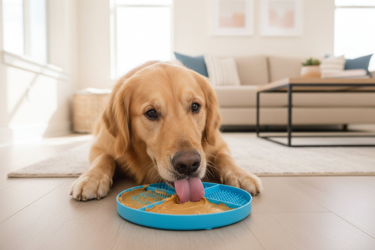 Silicone Lick Mat with Suction Cups – Calming Slow Feeder