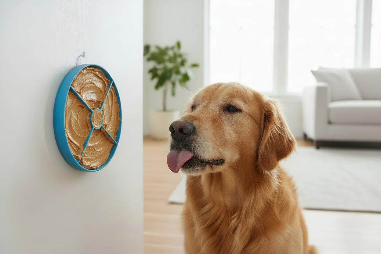 Silicone Lick Mat with Suction Cups – Calming Slow Feeder
